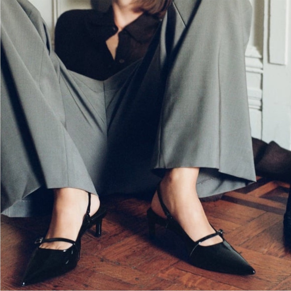 Zara Black Patent Leather Heels - Picture 11 of 12
